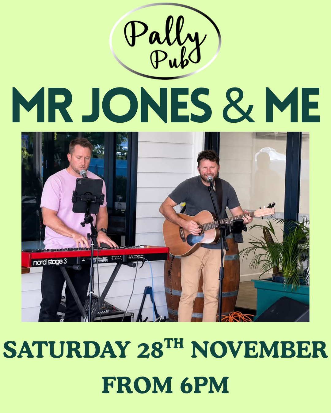 Mr Jones & Me – Saturday 28th November